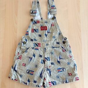 Vintage Nautical Oshkosh Shortall 3T